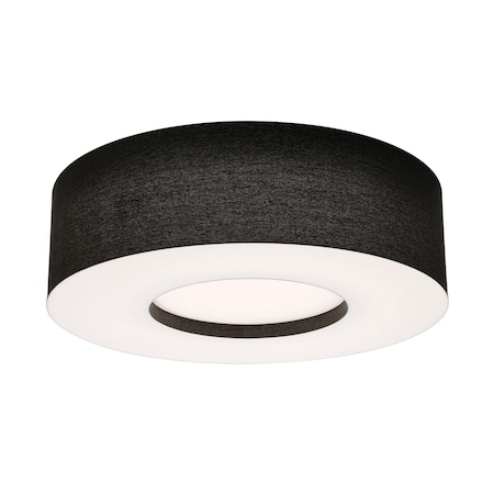Afx Montclair 24in. Medium Base Flush Mount, Black Finish MCF2432MB-BK